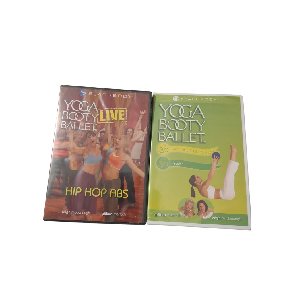 Beachbody Yoga Booty Ballet DVD Lot Hip Hop Abs Sculpt Core Strength Workout
